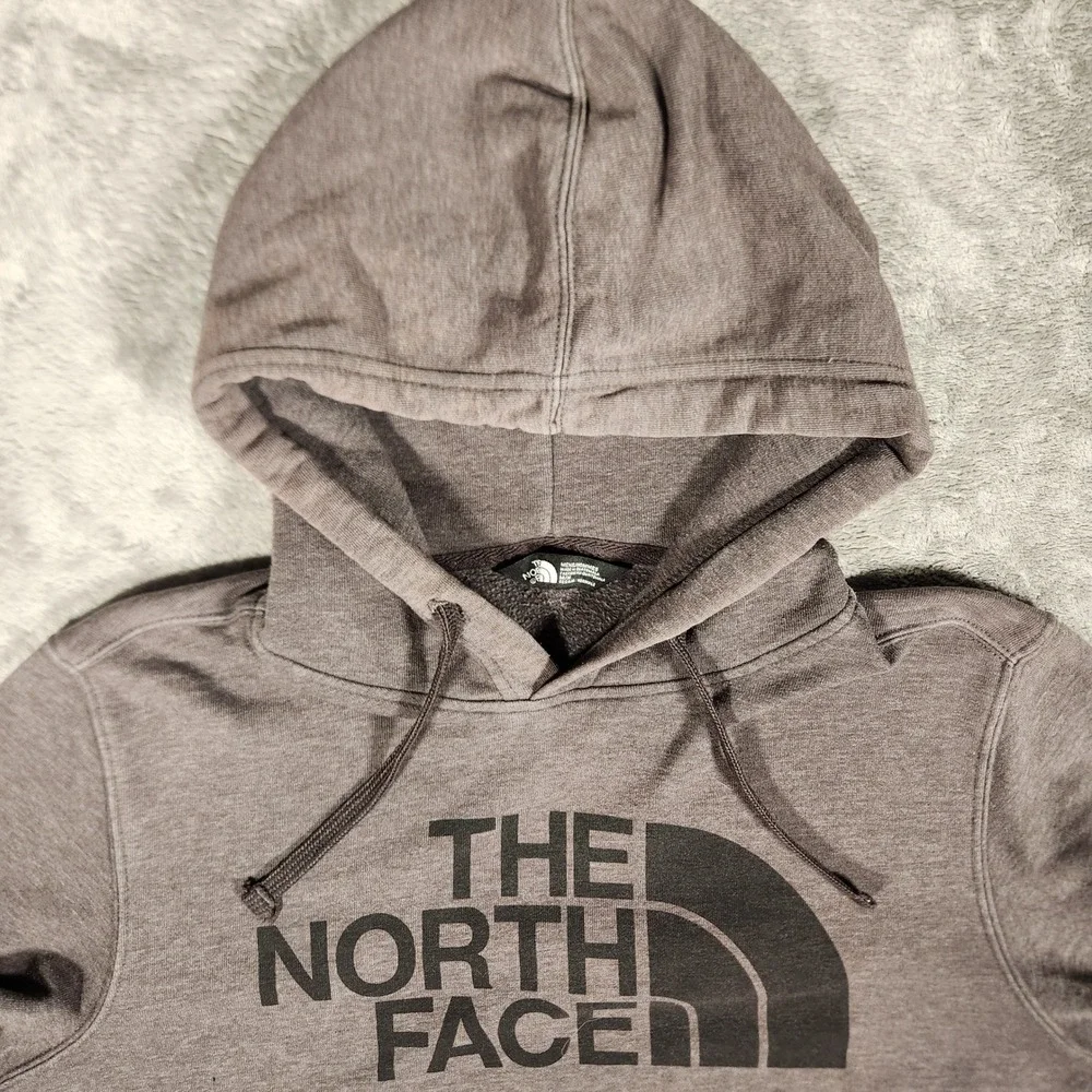 The North Face Hoodie Mens Medium Brown Excellent Half Dome Pullover A3VHC